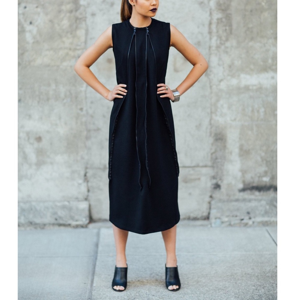 POPPYSEED ZIPPER DRESS SIZE M - Picture 6 of 7